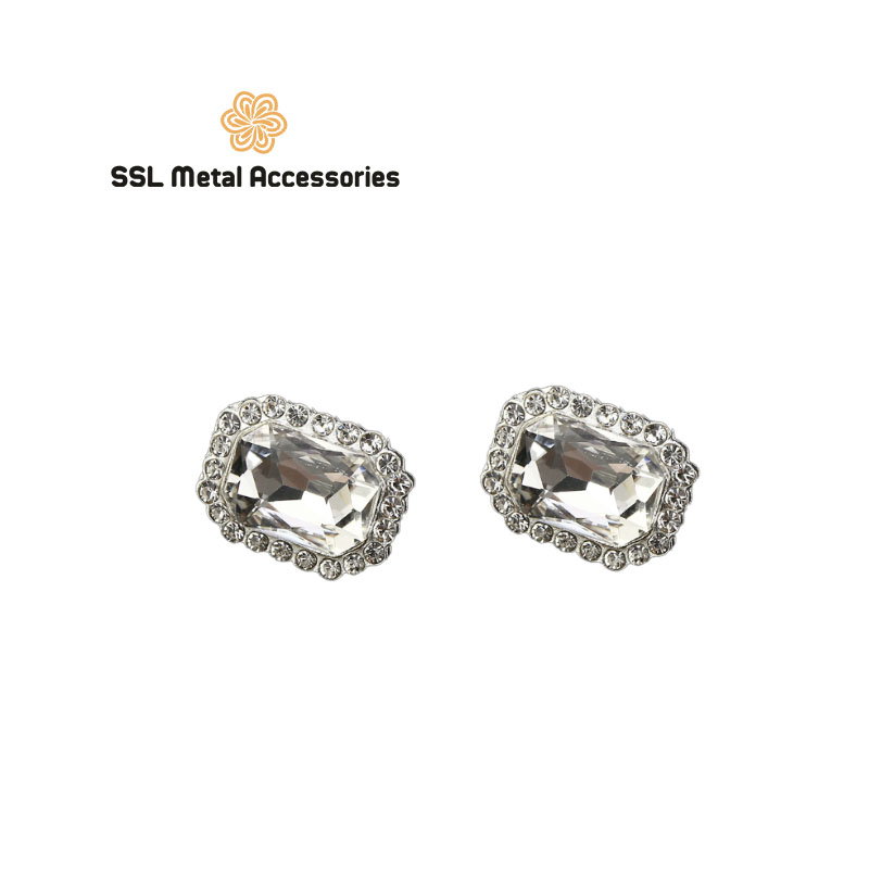 Cúc áo kim loại kiểu đính đá thời trang mới cao cấp cho áo vest, sơ mi, áo dạ BY-58 20mm