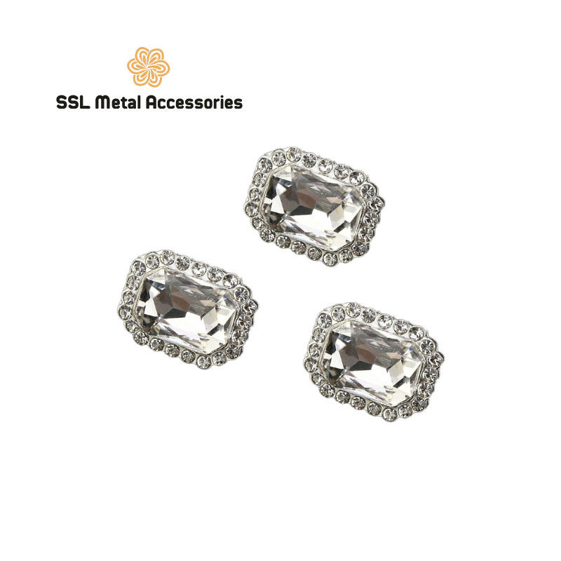 Cúc áo kim loại kiểu đính đá thời trang mới cao cấp cho áo vest, sơ mi, áo dạ BY-58 20mm