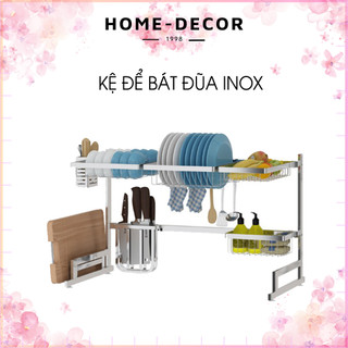 KỆ BÁT ĐŨA THÔNG MINH INOX 304 CHỐNG HAN GỈ, GIÁ BÁT ĐŨA TRÊN BỒN RỬA CHÉN