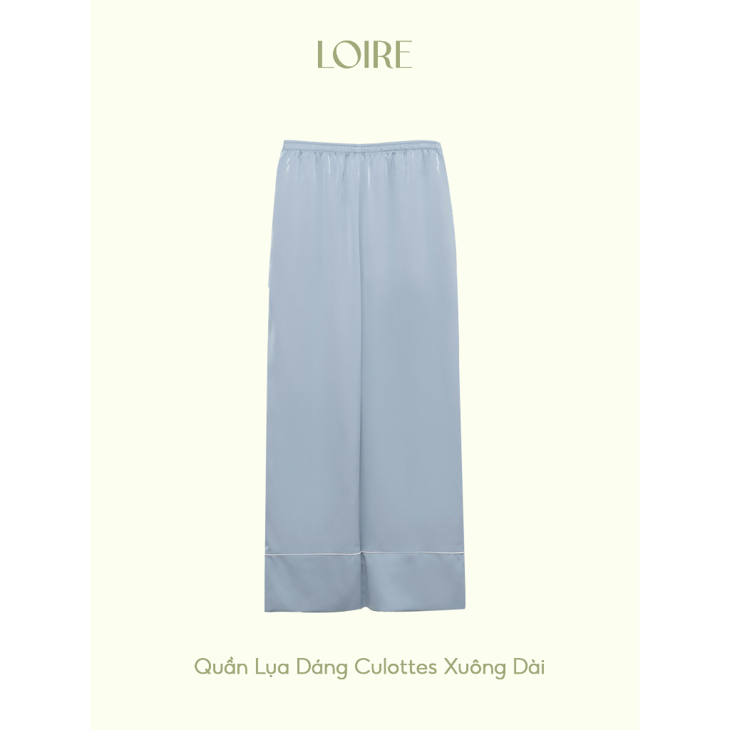 Quần Lụa Dáng Culottes Xuông Dài Loirechic LQD04