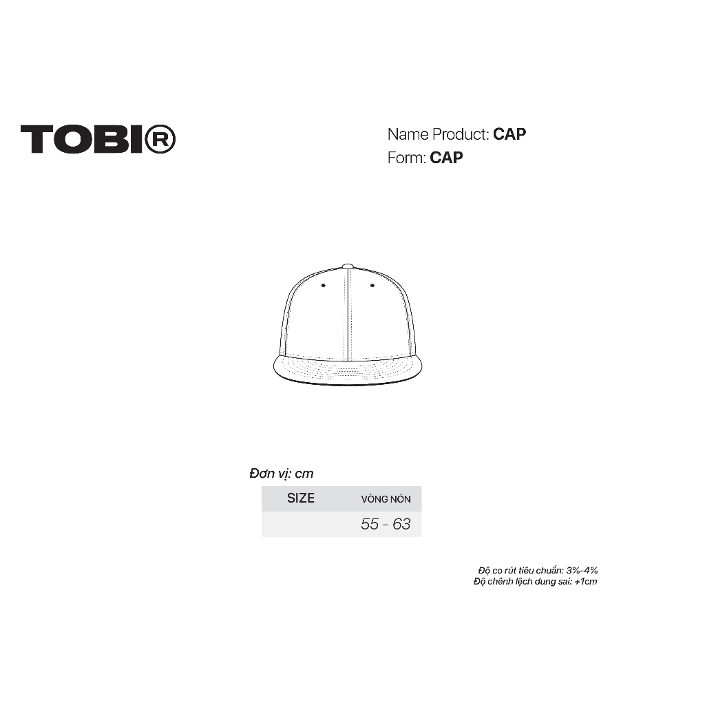 Mũ Snapback Thể Thao TOBI ERA