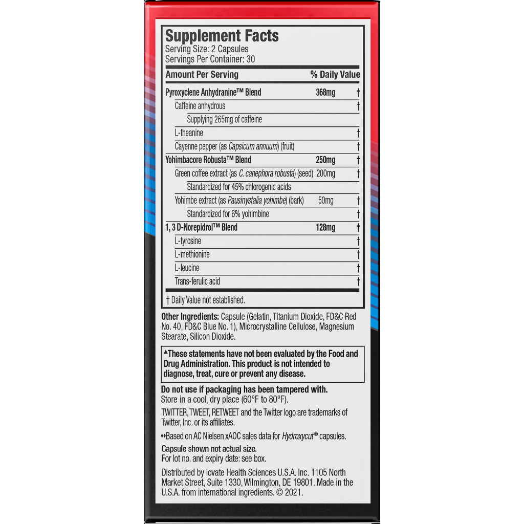 ĐỐT MỠ GIẢM CÂN HYDROXYCUT HARDCORE 60 VIÊN - 90 VIÊN