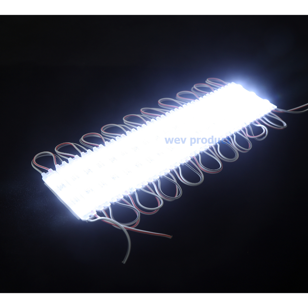 Led Hắt 3 Bóng, led modul siêu sáng 12V Vỉ 20 Thanh làm biển quảng cáo,trang trí ngoài trời