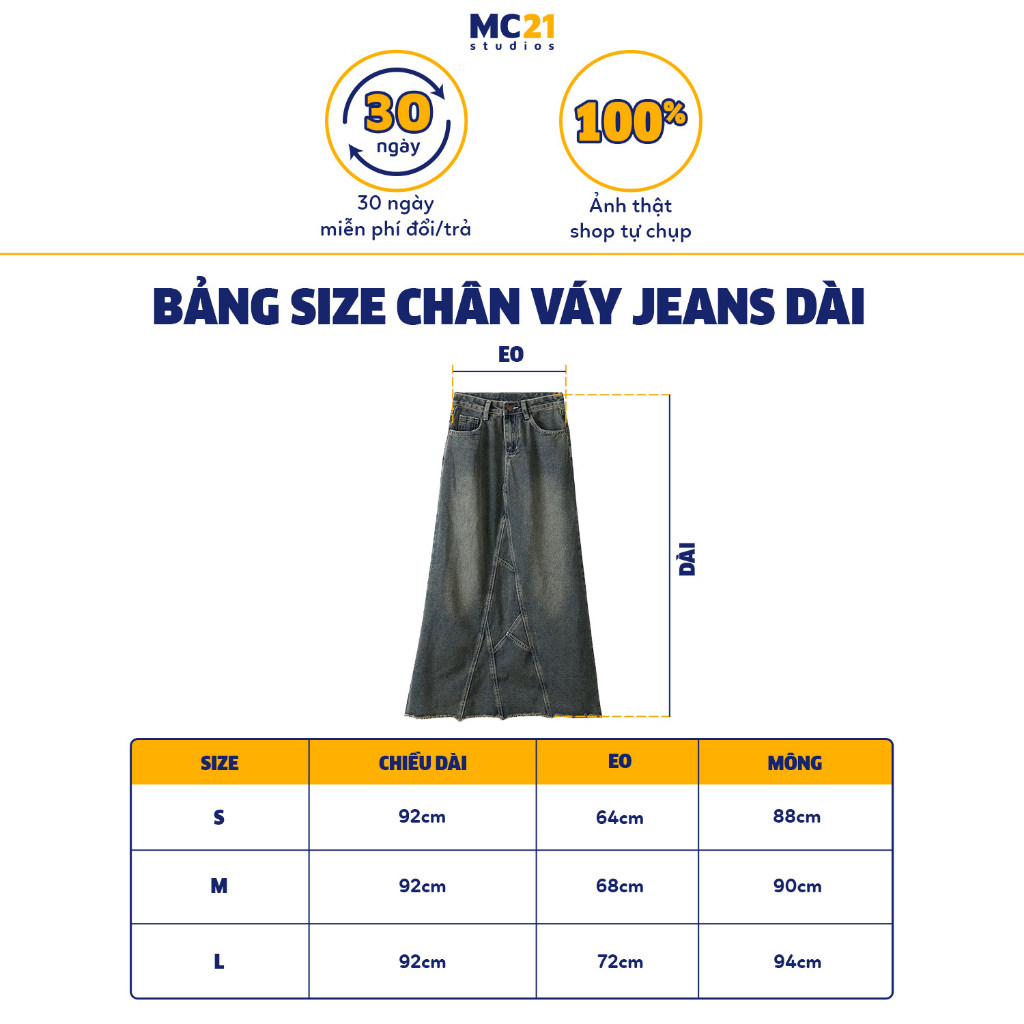 Chân váy jeans dài dáng suông MINIONCLOTHING lưng cạp cao bigsize Ulzzang Streetwear Hàn Quốc chất bò dày dặn V3503