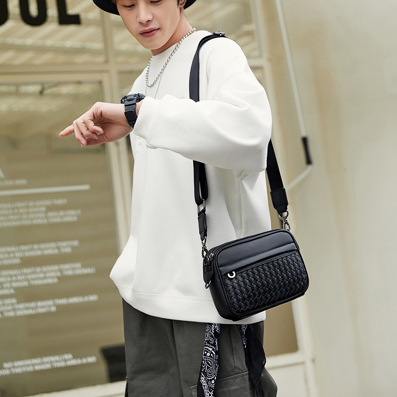 Túi đeo chéo nam da Pu cao cấp thời trang unisex chống nước Tomado TD03