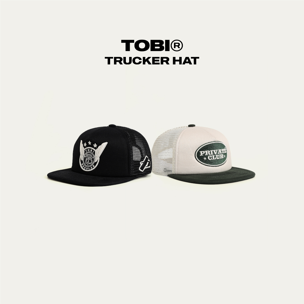 Mũ Snapback Lưới Thêu 2D TOBI Trucker