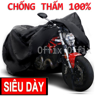 Bạt phủ trùm xe máy MÔTÔ vải SIÊU DÀY (Dành cho xe dài dưới 2.3m)
