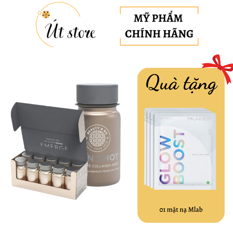 Nước uống collagen skin shot trắng da, giảm lão hoá, mờ thâm nám Tây Ban Nha