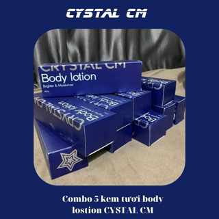    TẶNG 5 TẮM TRẮNG   COMBO 5 KEM TƯƠI CHÍNH HÃNG CYSTAL CM CHU HẰNG TONE UP TRẮNG DA 