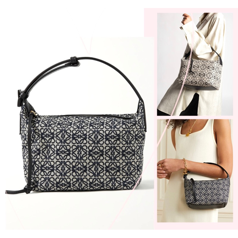 -Túi xách tay bucket Loewie Cubi hand bag- phong cách vintage classic sang trọng