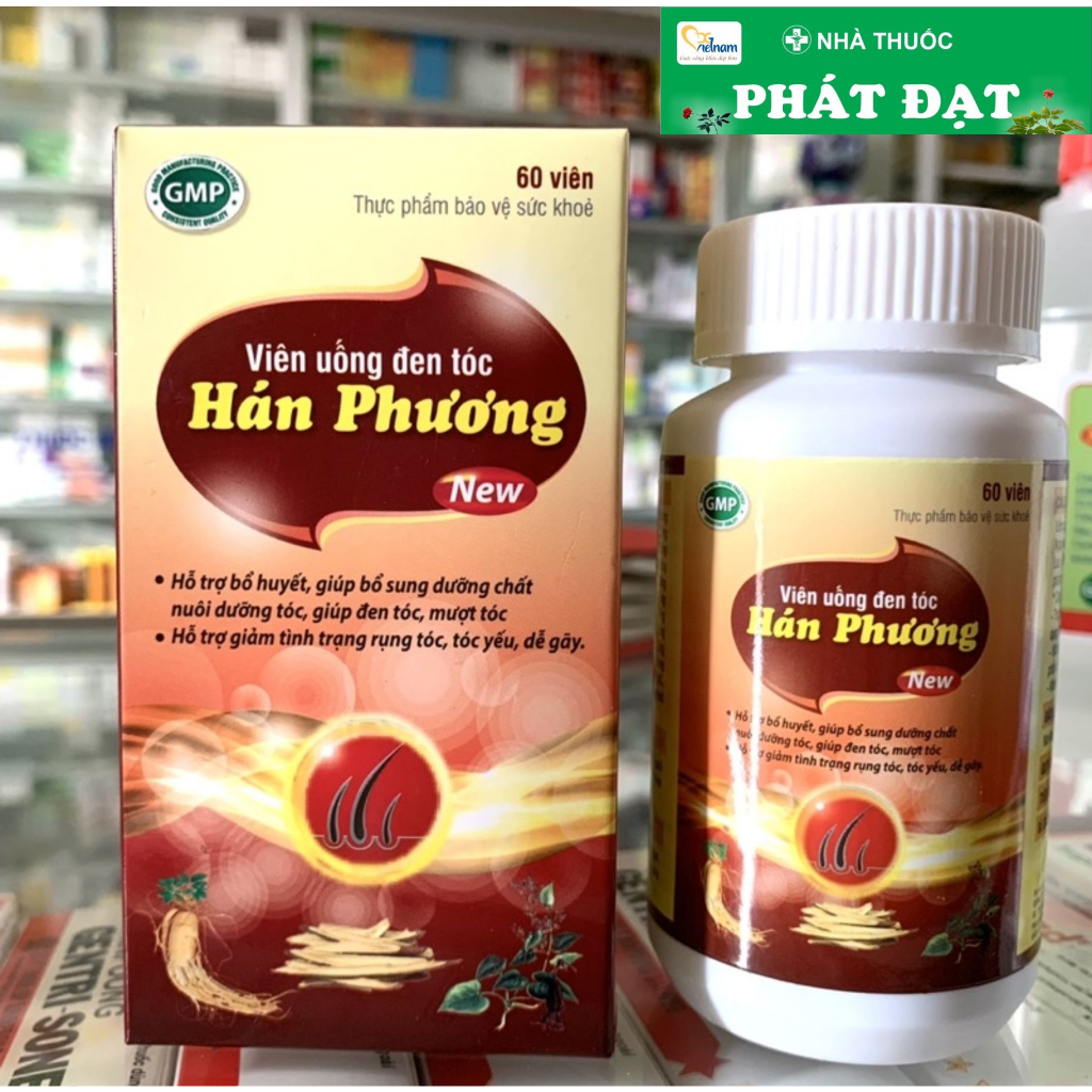 Viên uống đen tóc Hán Phương