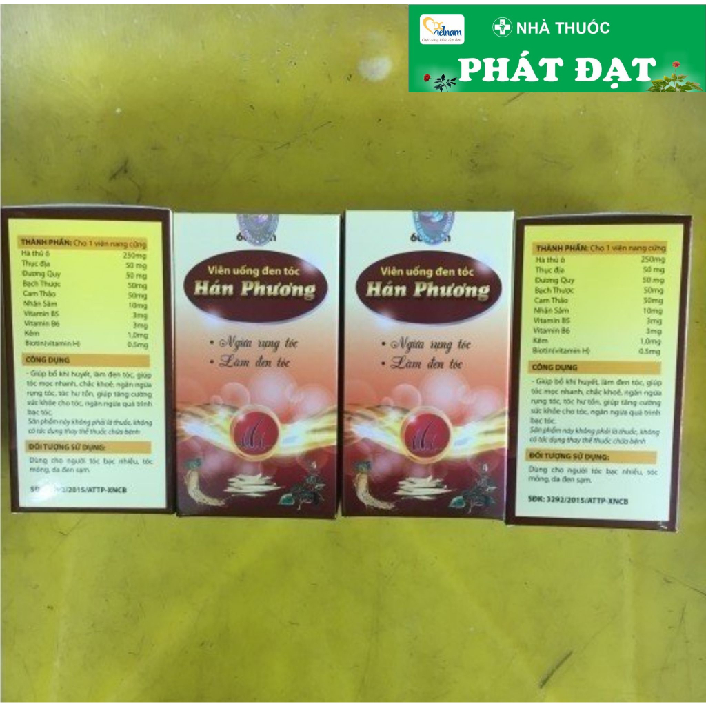 Viên uống đen tóc Hán Phương