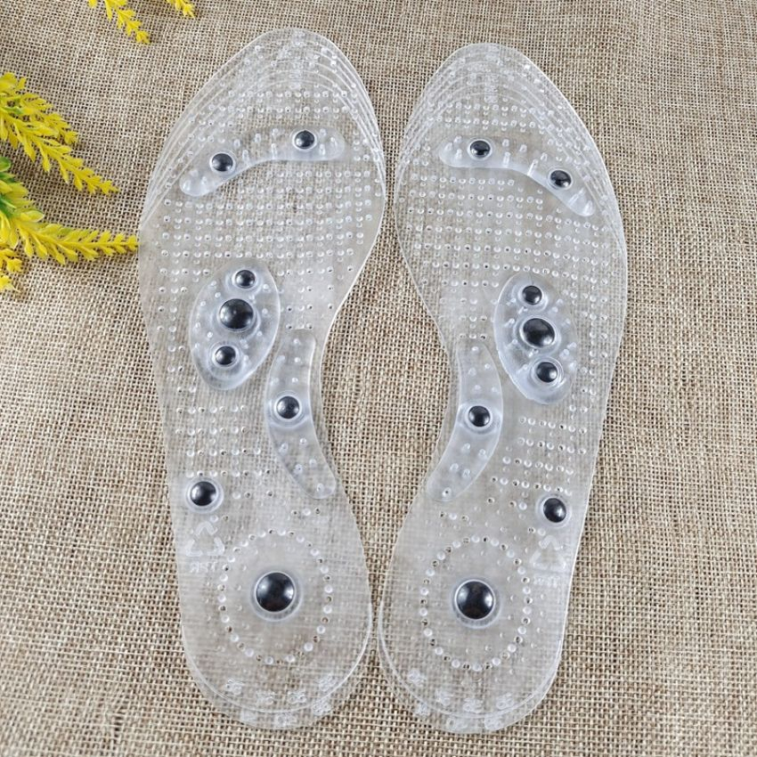 Lót giày silicon massage dùng cho giày thể thao nam và nữ giúp lưu thông máu tốt ,lót mềm thông hơi chống hôi chân LG07