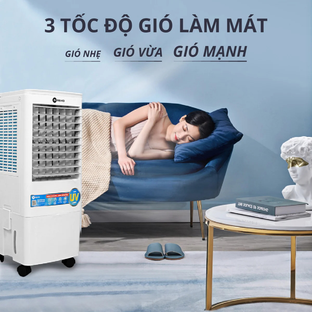 Máy làm mát không khí Mishio MK310 diệt khuẩn tia UV dung tích 20L