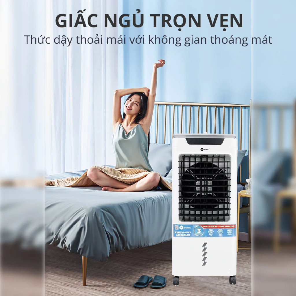 Hàng trưng bày - Máy Làm Mát Không Khí Mishio MK311 Diệt Khuẩn Bằng Tia UV