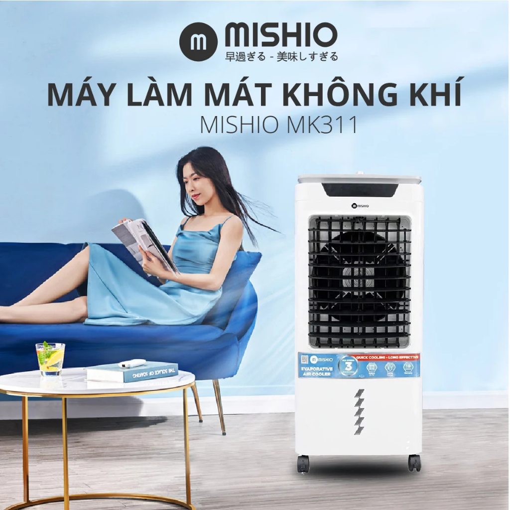 Hàng trưng bày - Máy Làm Mát Không Khí Mishio MK311 Diệt Khuẩn Bằng Tia UV