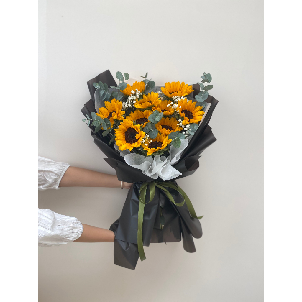 Hoa Tốt Nghiệp, Hoa Chúc Mừng | Hoa Hướng Dương 5-10 bông | Hoa Tươi Nàng Hoa