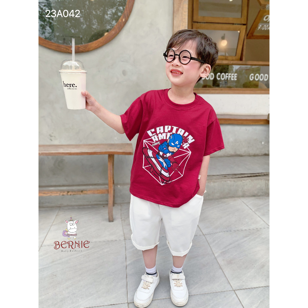 Áo phông siêu nhân Marvel Bernie cho bé trai