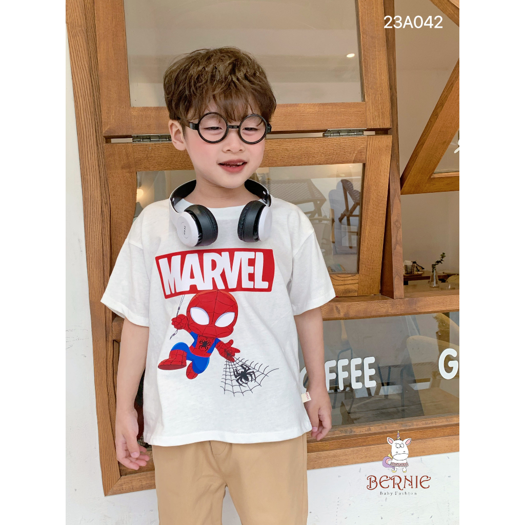 Áo phông siêu nhân Marvel Bernie cho bé trai
