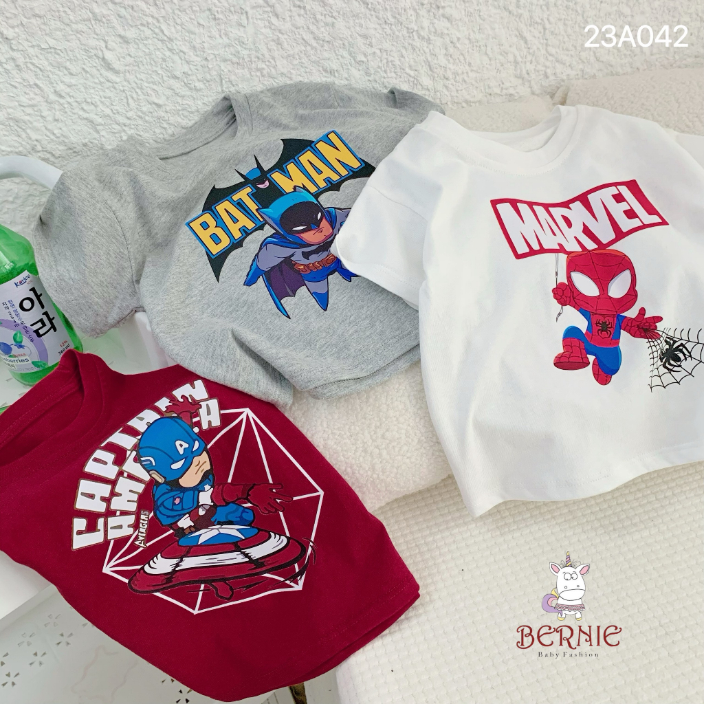 Áo phông siêu nhân Marvel Bernie cho bé trai