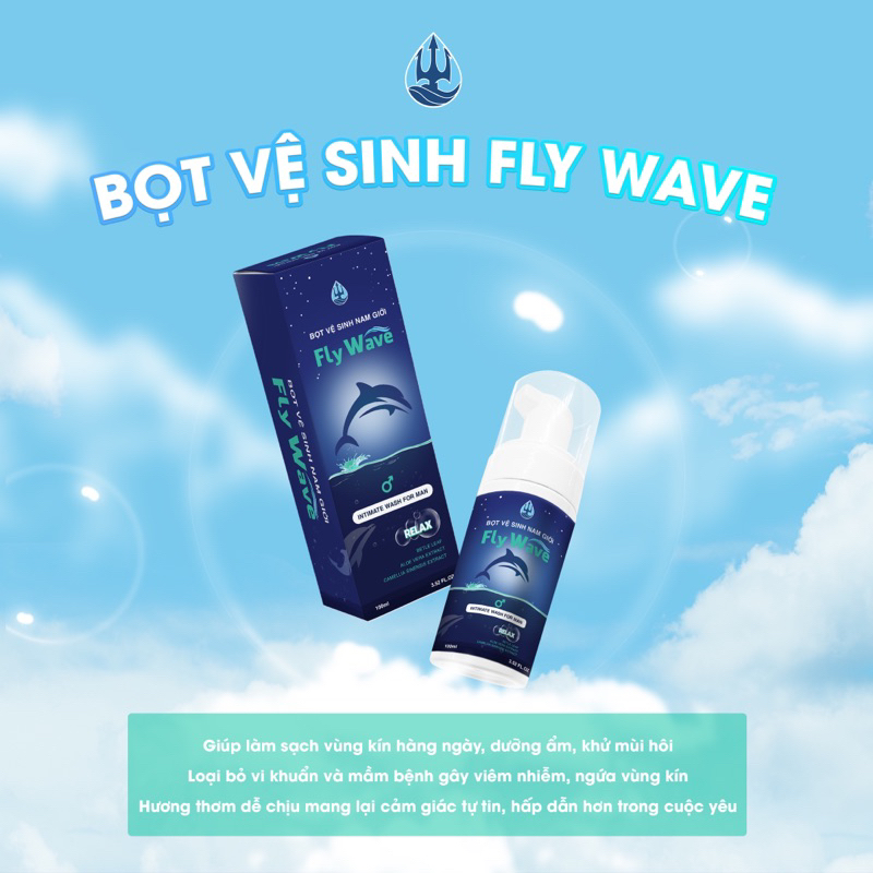 Dung dịch vệ sinh nam giới tạo bọt Fly Wave hương tình yêu unisex Sweet Love 100ml