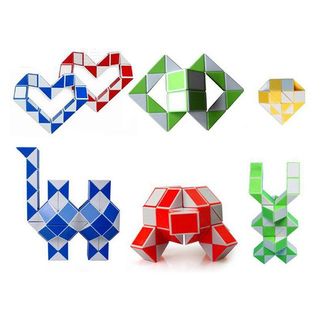 Rubik Rắn Gấp Khúc  Snake MaGic 72 Đoạn - Rubic Biến Thể Xếp Hình Cao Cấp