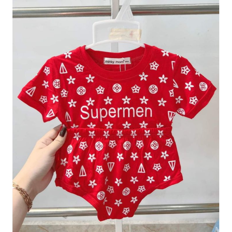 Bộ ngắn tay quần chip siêu mát cho bé sơ sinh -14 kí