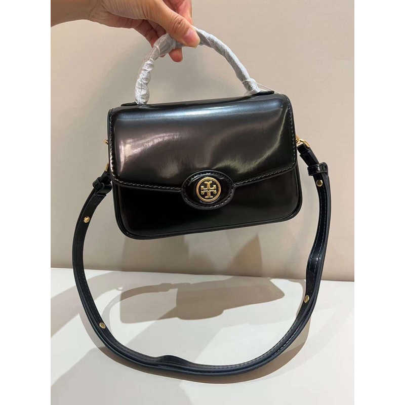 Túi Tor¥ Bur€h Eleanor Top handle da bóng sang trọng