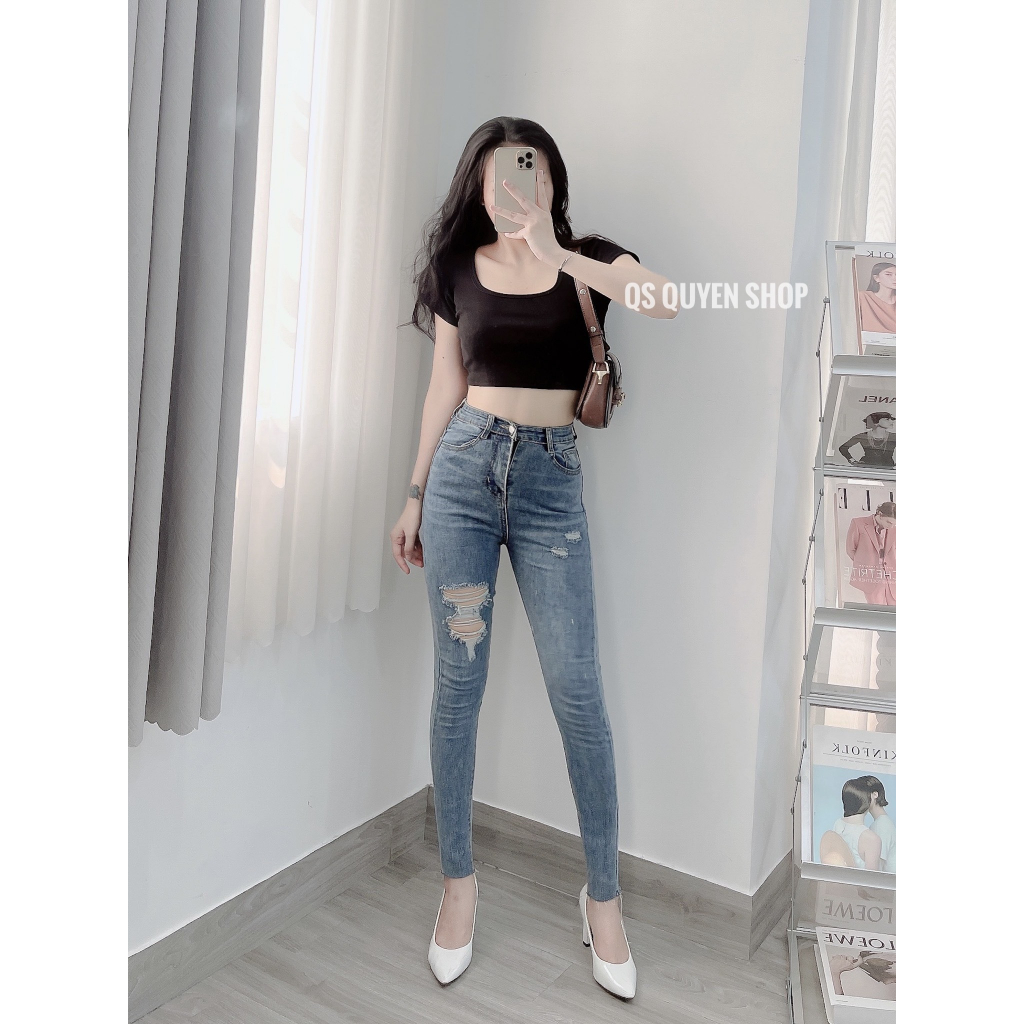 Áo Thun Cổ Vuông Croptop 02 QS QUYEN SHOP