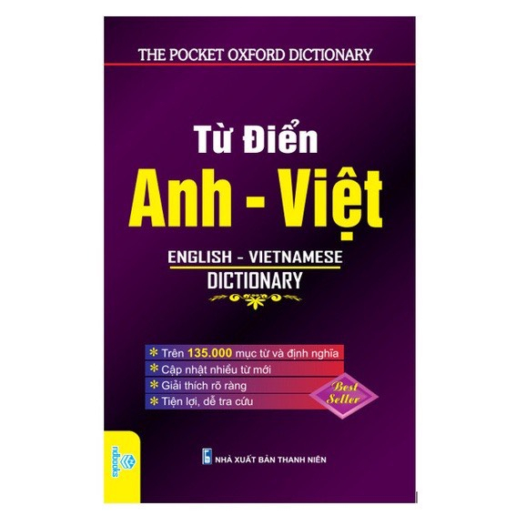 Sách - Từ Điển Anh - Việt 135.000 từ (hộp)
