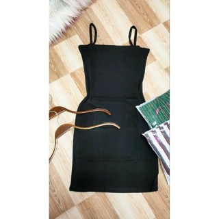 Đầm dây body thun thái + gân
