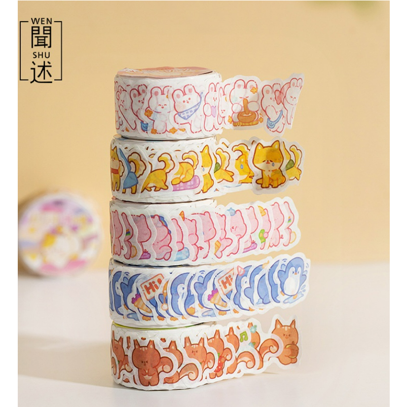 [DA ĐEN - QUẬN 3] Sticker washi Cuộn Trang Trí