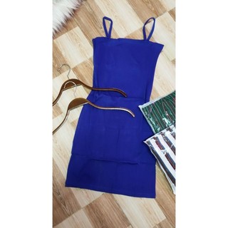 Đầm dây body thun thái + gân