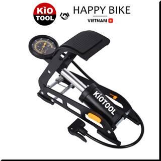  Bơm xe đạp chân Happy Bike Kiotool bơm xe máy 1 ống 