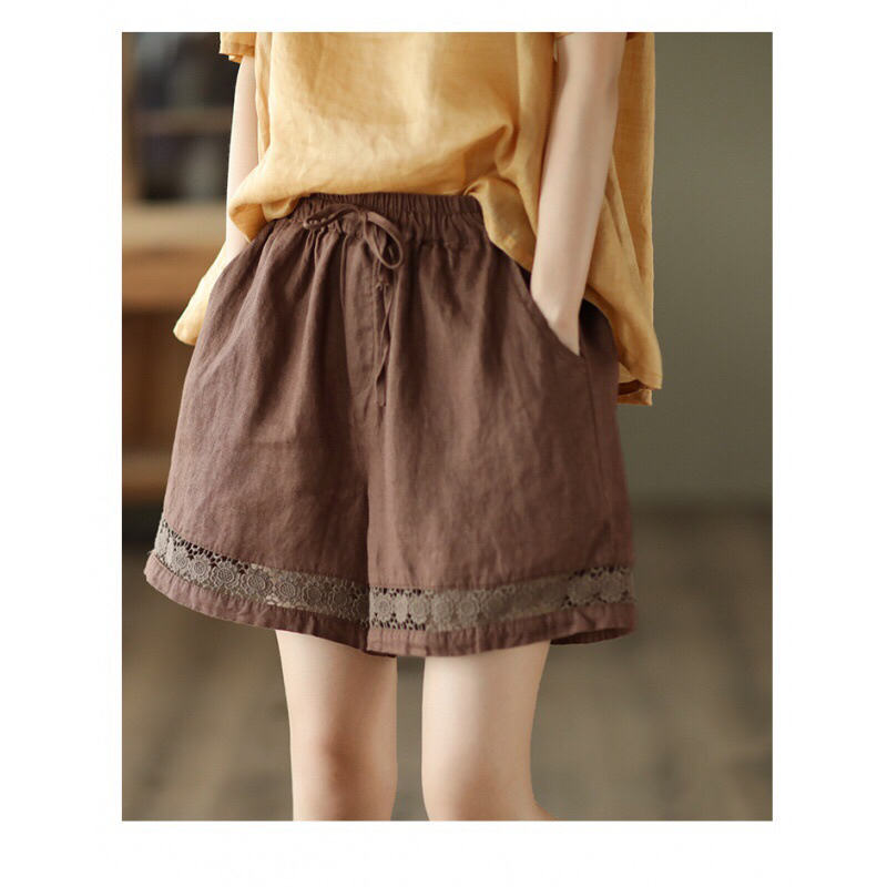 || Mấn - manintage || - Sooc bò nhún eo ống rộng