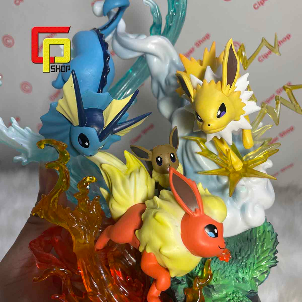 Mô hình Eevee Pokemon tiến hóa - Có Led - Figure Pokemon hệ tiến hóa