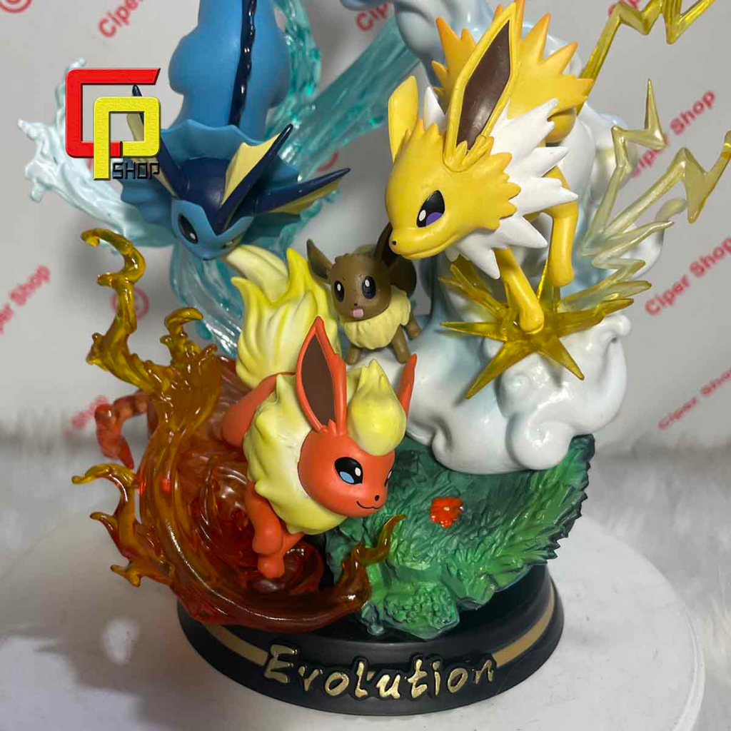 Mô hình Eevee Pokemon tiến hóa - Có Led - Figure Pokemon hệ tiến hóa