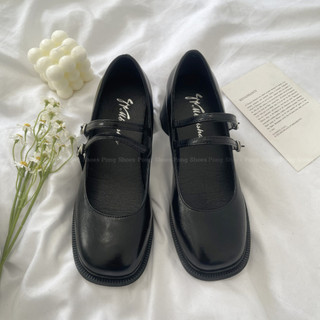 Giày Búp Bê/ MaryJane PongShoes quai cài mảnh phong cách basic FULL BOX- Mã 1545