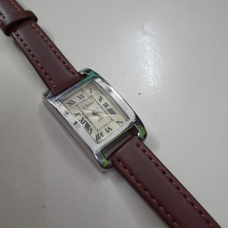 Đồng hồ si nhật nữ dây da Libra form tank second hand