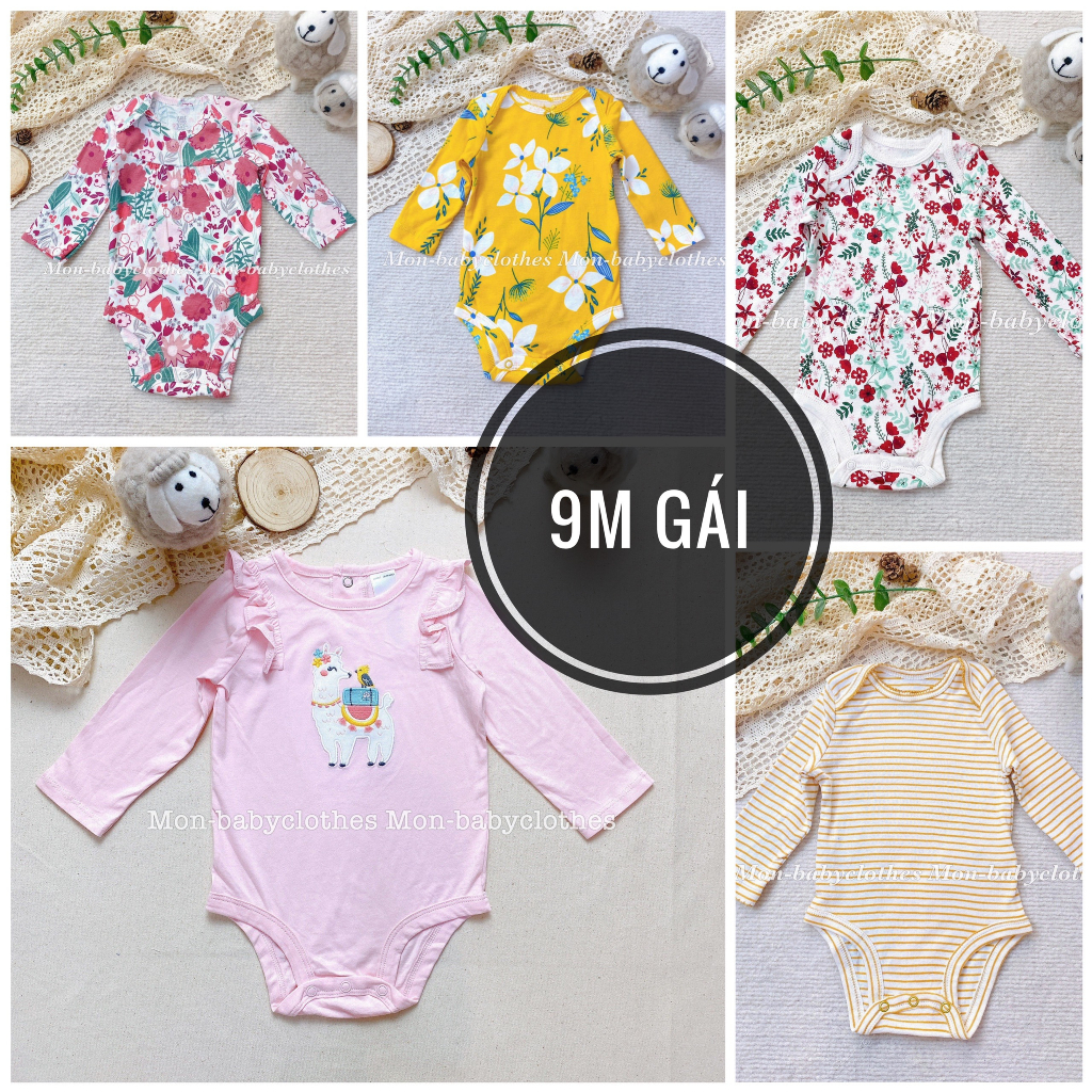 Áo BODY chip dài tay 6-9 tháng