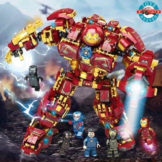  Đồ Chơi Lắp Ráp Phát Triển Trí Tuệ Mô Hình Robot Người Sắt Biến Hình HulkBuster Iron Man Steel Mecha 76026 Với 1450 Pcs 