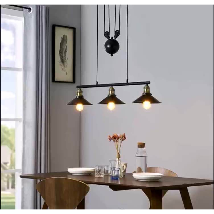 đèn thả phong cách nhà hàng,đèn thả quán cafe phong cách cổ điển đèn chùm sáng tạo cá tính
