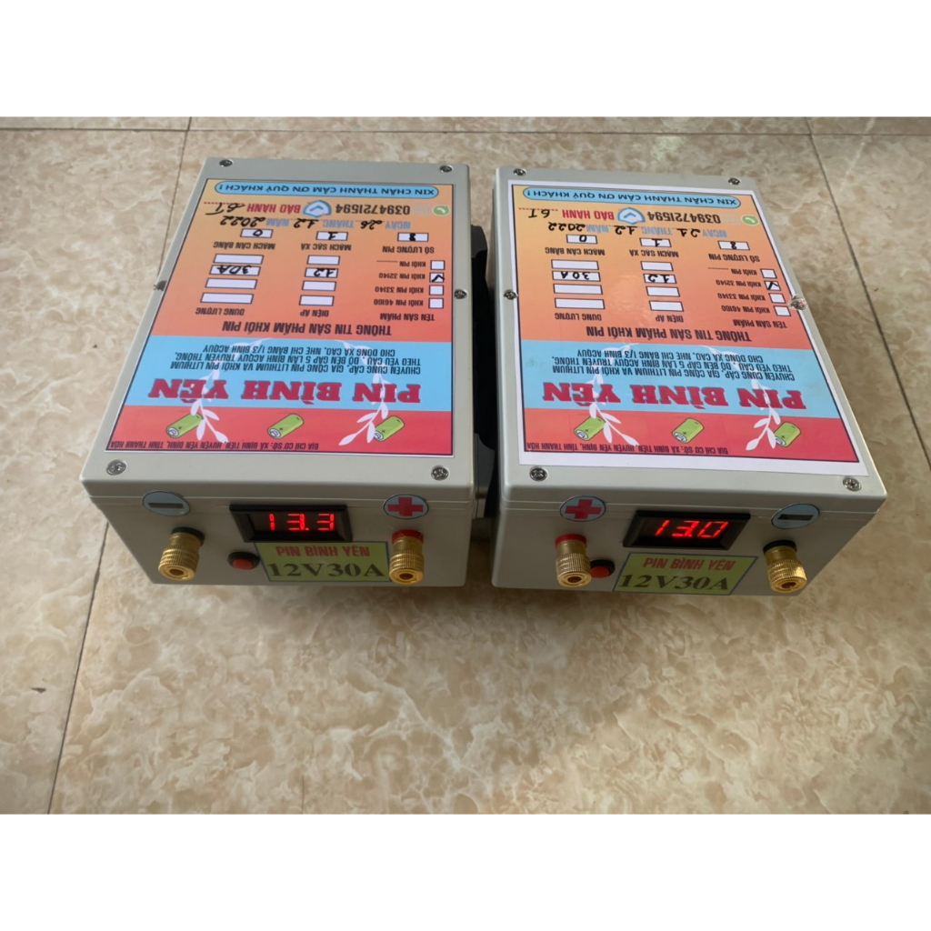 Bình acquy pin lithium 32140 điện áp 12v dung lượng 30A sử dụng ngang bình acquy nước 45A