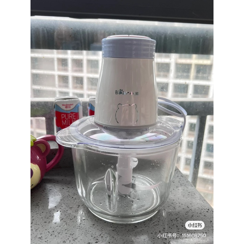 Máy Xay Thịt BEAR Cối Thủy Tinh 2L Cao Cấp - Cáo Đeo Nơ