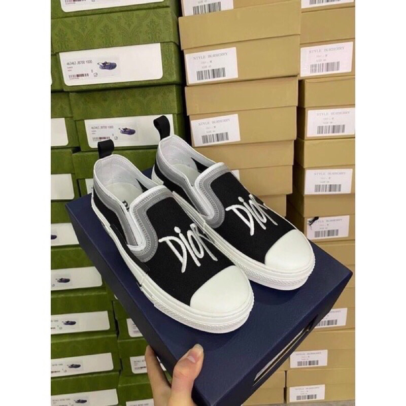 Giày slipon nam dio cao cấp , Giày nam buộc dây để quảng châu kèm hộp