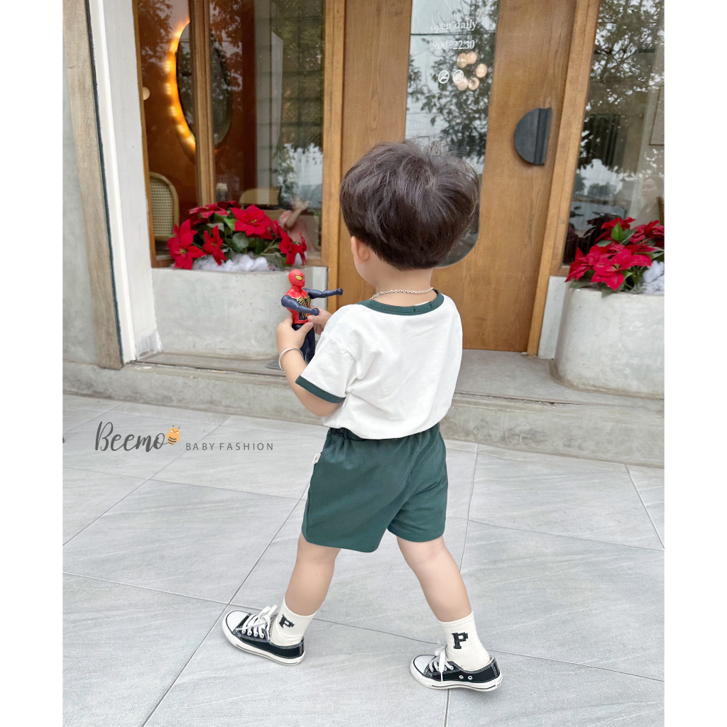 Bộ cotton gấu californa Beemo cho bé trai