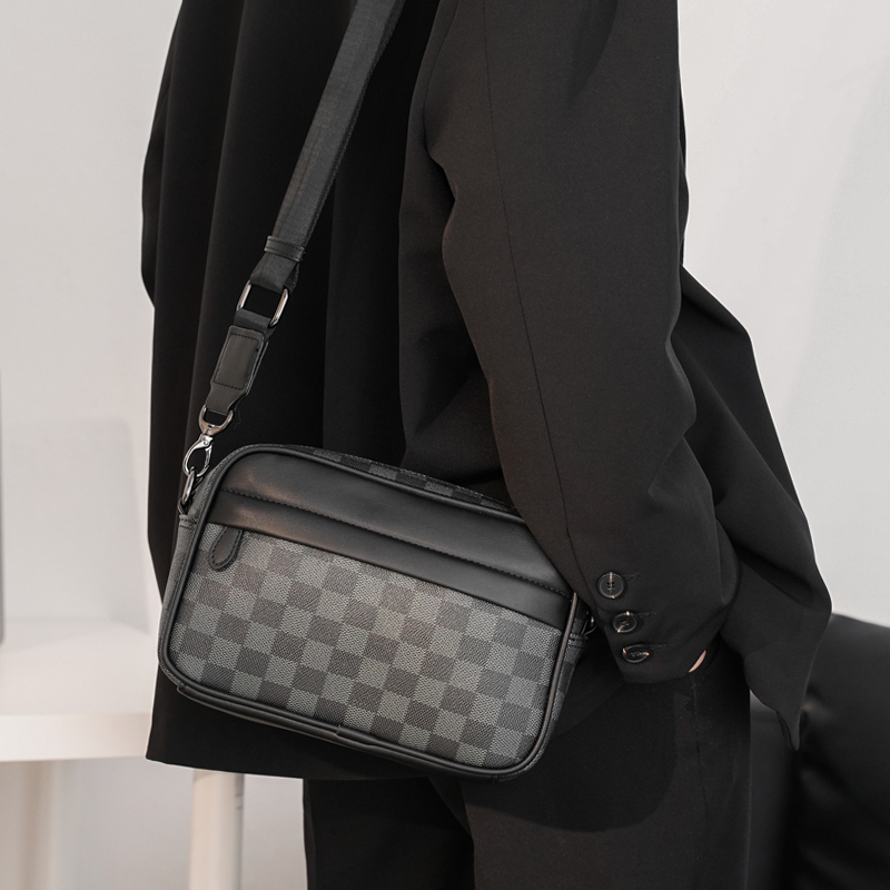 Túi xách nam đeo chéo da PU cao cấp màu caro thời trang cao cấp chống nước Tomado TD04