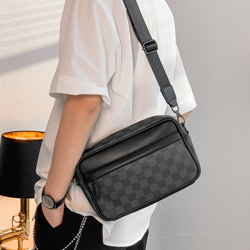 Túi xách nam đeo chéo da PU cao cấp màu caro thời trang cao cấp chống nước Tomado TD04