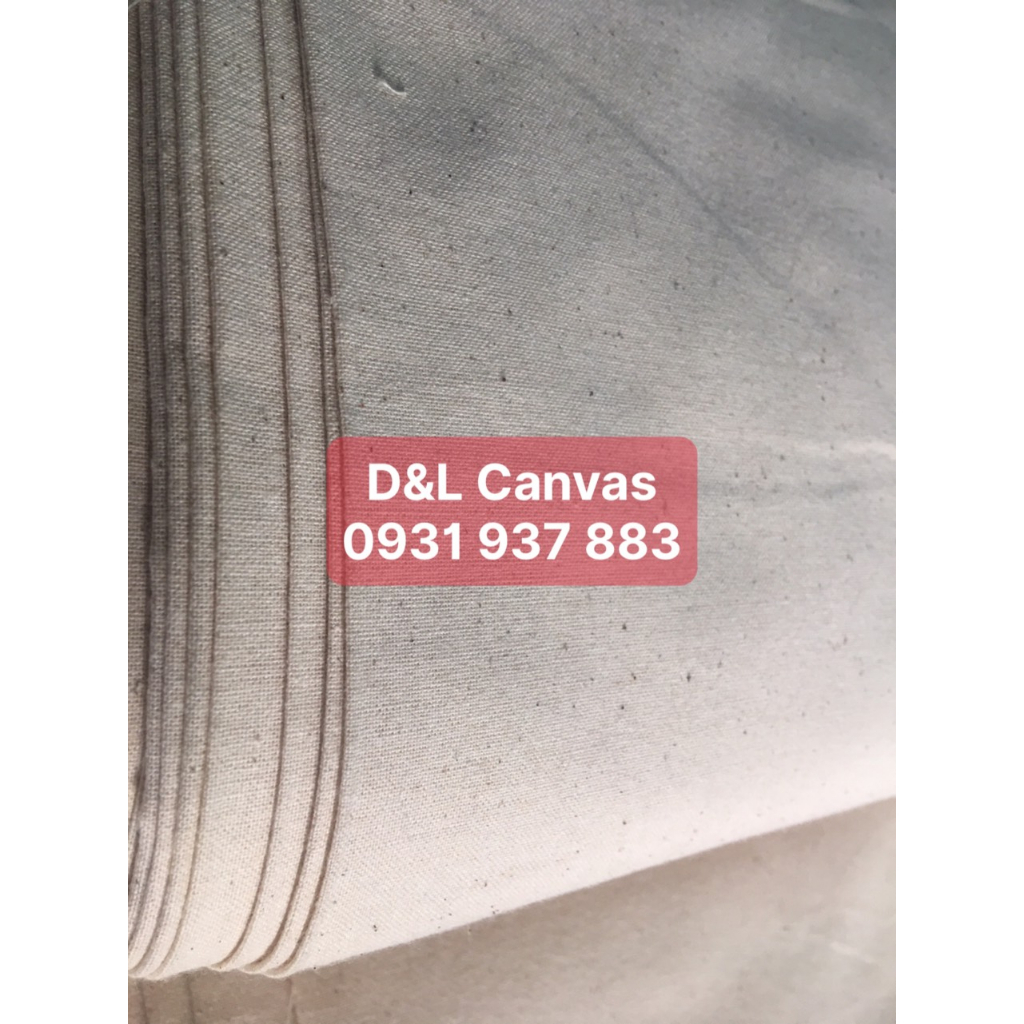 Vải bố canvas mộc thô giá sỉ từ 10m ( khổ 1m6 x 10m )