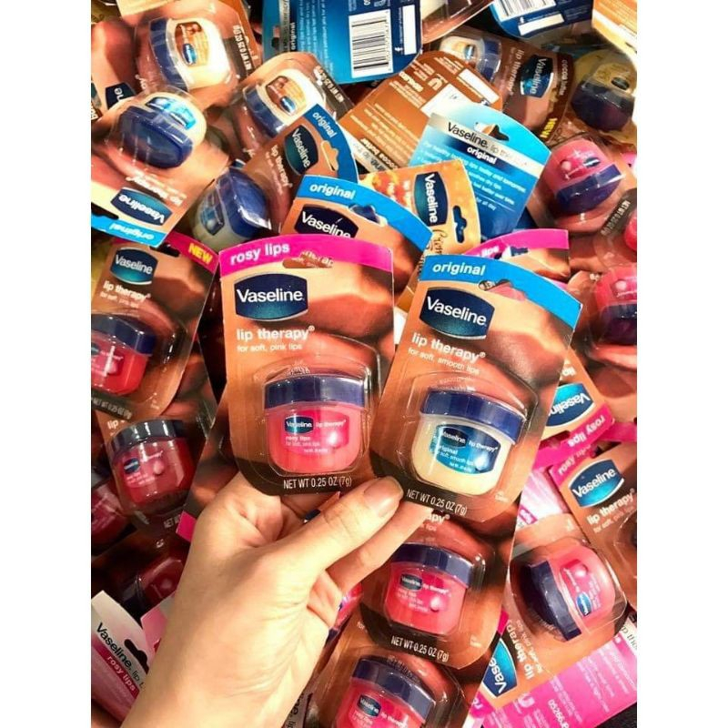 Dưỡng Môi VASELINE 7g Dạng Hũ Loại Rẻ Đủ Vị-Shop Mĩ Phẩm